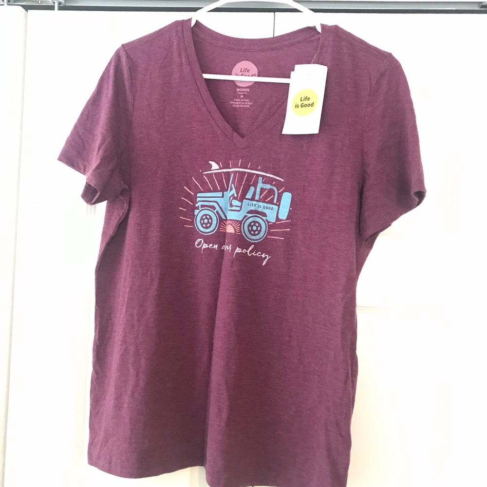 Maroon t-shirt